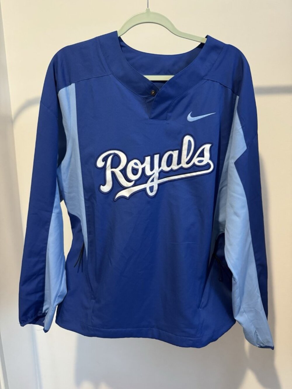 Nike Kansas City Royals Pullover Men's Medium Blue MLB Long Sleeve